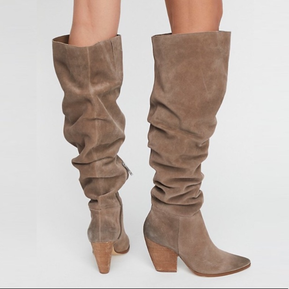 FREE PEOPLE Jessie Over the Knee Slouch BOOTS NEW - Picture 3 of 8